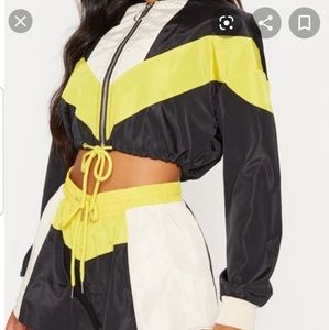 Crop top track suit set